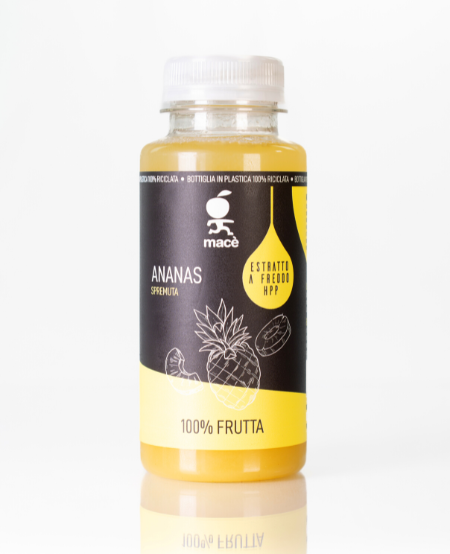 freshly squeezed pineapple juice cold-pressed and treated under high pressure hpp