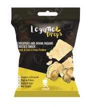 legume drops Cheese: chickpeas and Grana Padano cheese