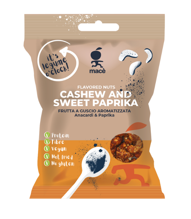 anacardi croccanti e aromatizzati alla paprika