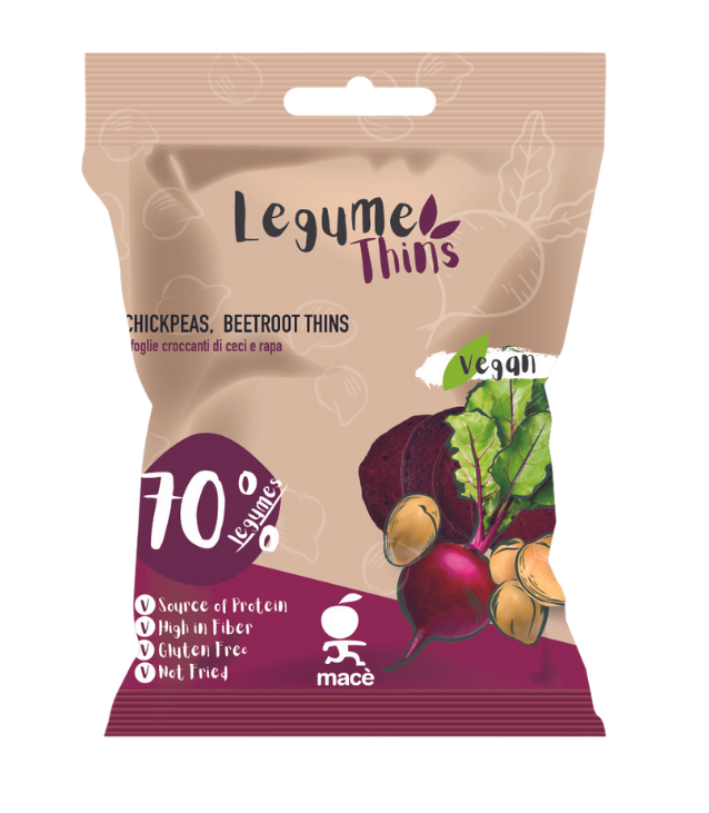 Legume Thins de pois chiches et de betteraves rouges de Mace