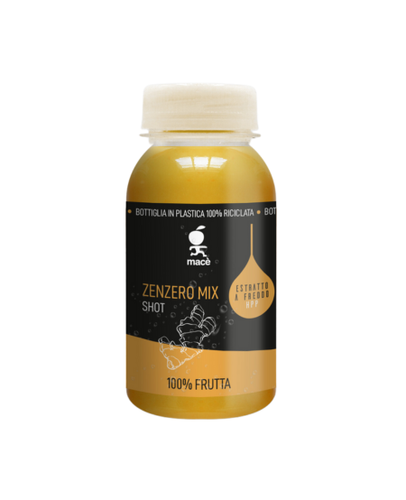 one hundred per cent fruit extract with ginger apple orange and lemon