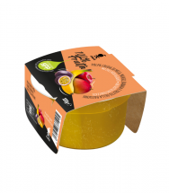 Mace fruit cream with apple, mango, banana and passion fruit. No added sugar. Treated under high pressure hpp