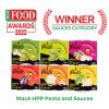 I pesti e le salse fresche HPP di Mace hanno vinto gli Italian Food Awards 2022, nella categorie salse, come miglior prodotto innovativo 