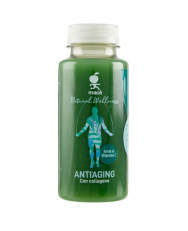 bevanda a base di frutta e collagene ha un'azione antiaging e favorisce il mantenimento della salute, della pelle elastica e del sistema scheletrico. Non pastorizzato.